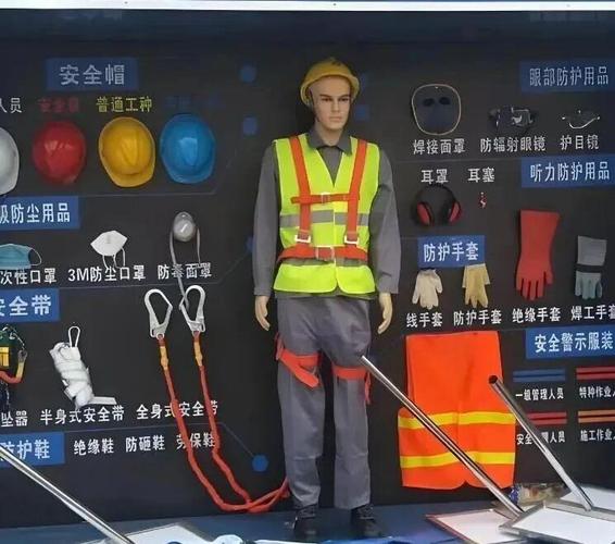 vr安全体验馆:劳保用品实物展示,消防施工人员安全意识培训教育,安全